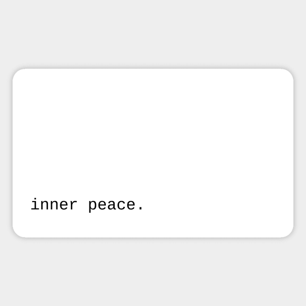 inner peace... Magnet by rail_rz